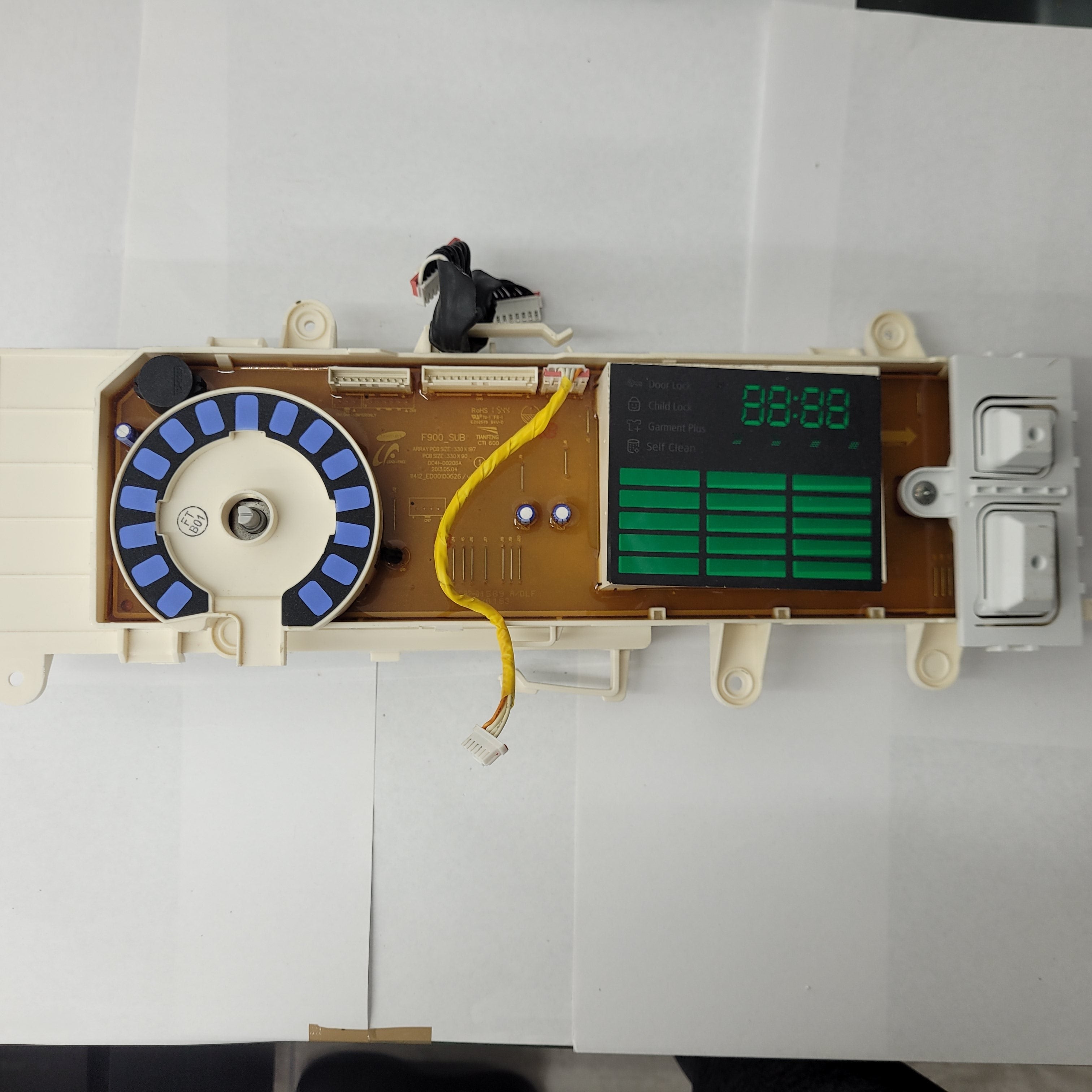 SAMSUNG-DRYER-CONTROL-BOARD-DC41-00205-A-WD-10385 SAMSUNG-DRYER-CONTROL-BOARD-DC41-00205-A-WD-10385